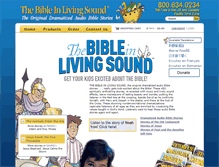 Tablet Screenshot of bibleinlivingsound.org